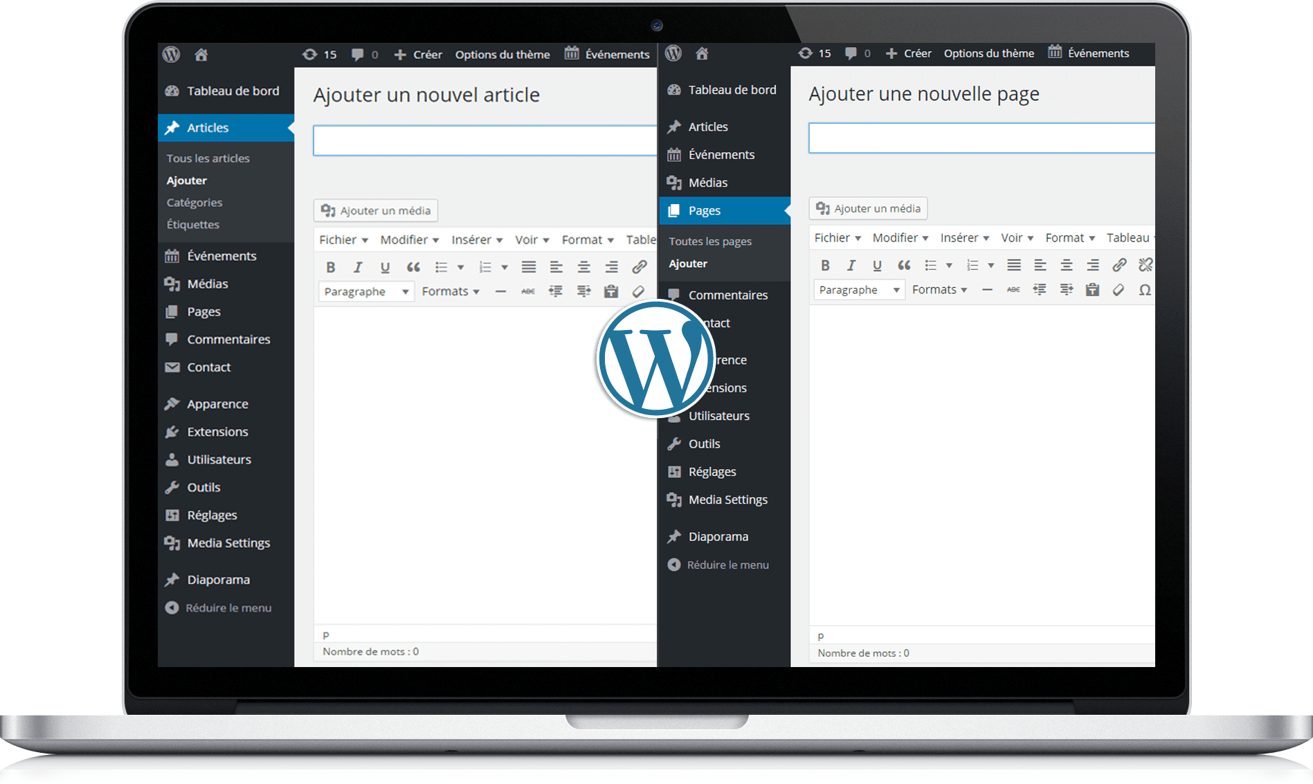 Quelle est la différence entre un article et une page sous WordPress?