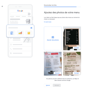 Configurer Google Business Profile: ajouter des photos